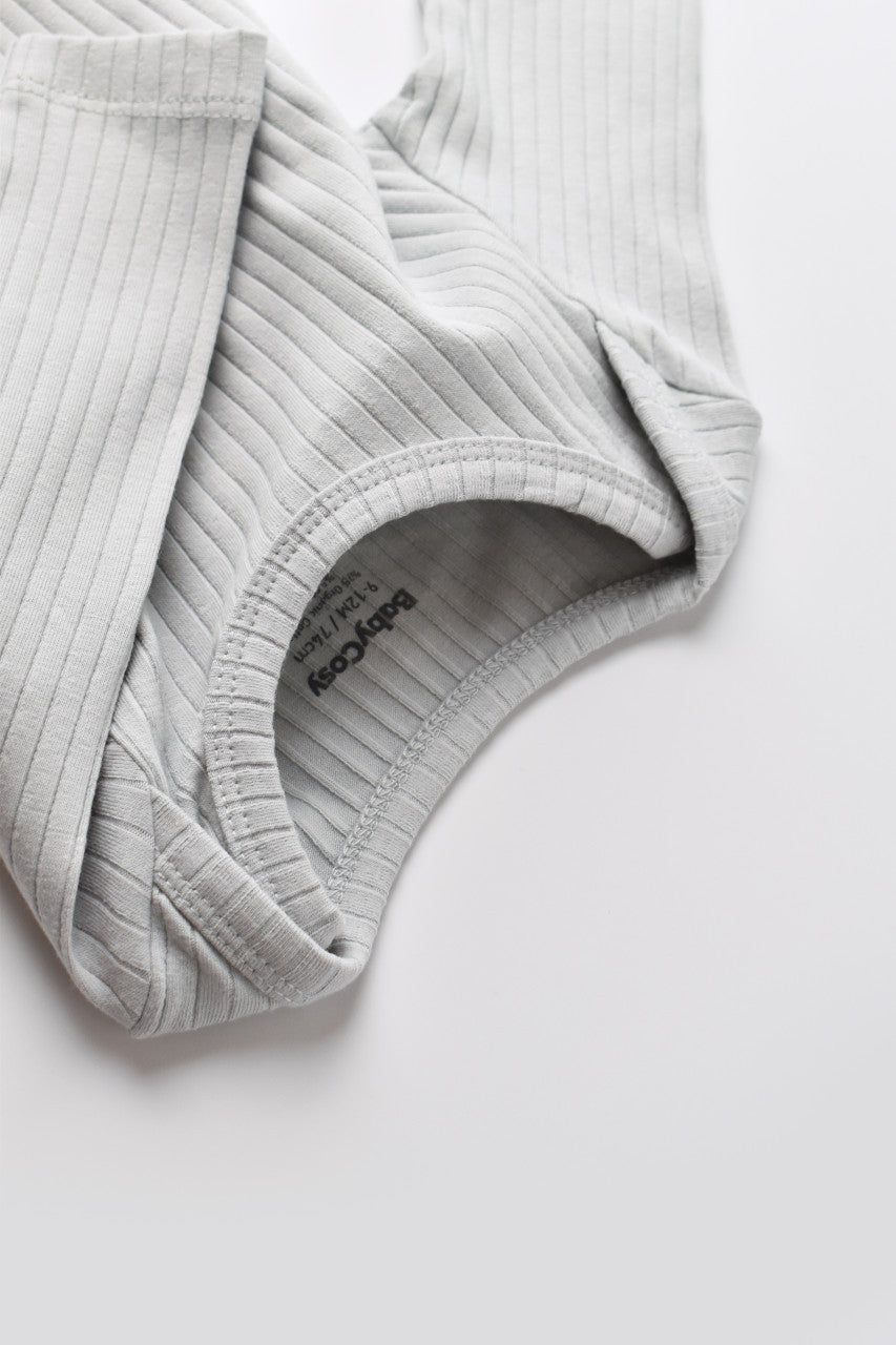 Body Bebe Unisex cu maneca lunga din 95% bumbac organic cu 5% elastan - , BabyCosy